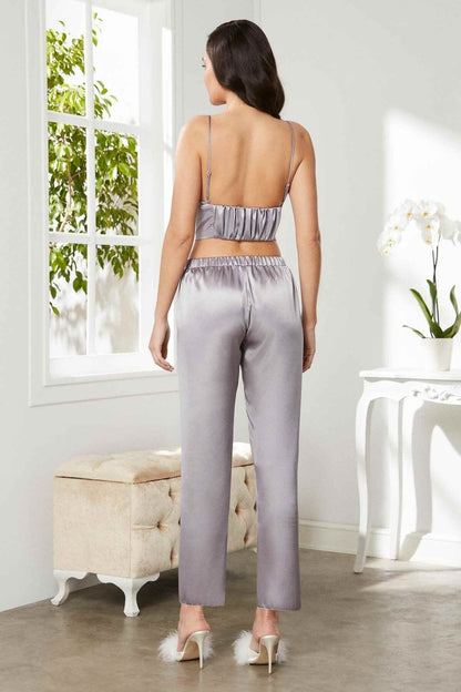 Pierre Cardin Kadın Pijama Takımı 3'lü Saten