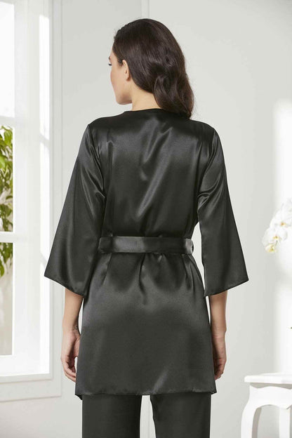 Pierre Cardin Kadın Pijama Takımı 3'lü Saten