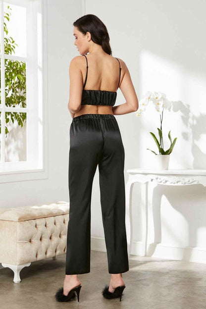 Pierre Cardin Kadın Pijama Takımı 3'lü Saten