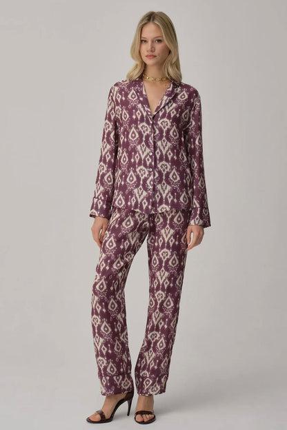 Pierre Cardin Kadın Pijama Takımı Desenli Biyeli
