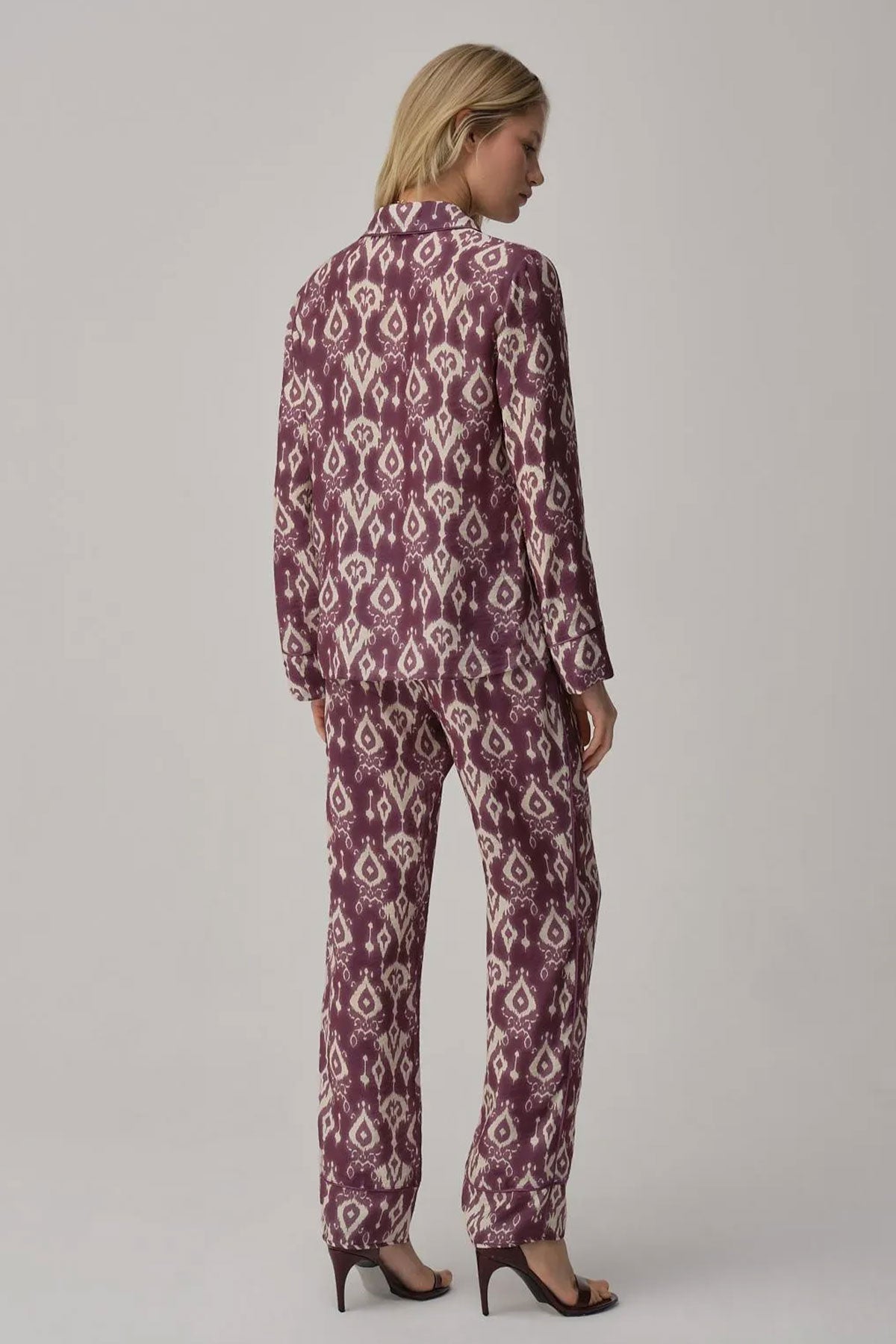 Pierre Cardin Kadın Pijama Takımı Desenli Biyeli