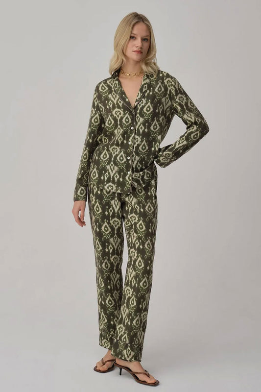 Pierre Cardin Kadın Pijama Takımı Desenli Biyeli