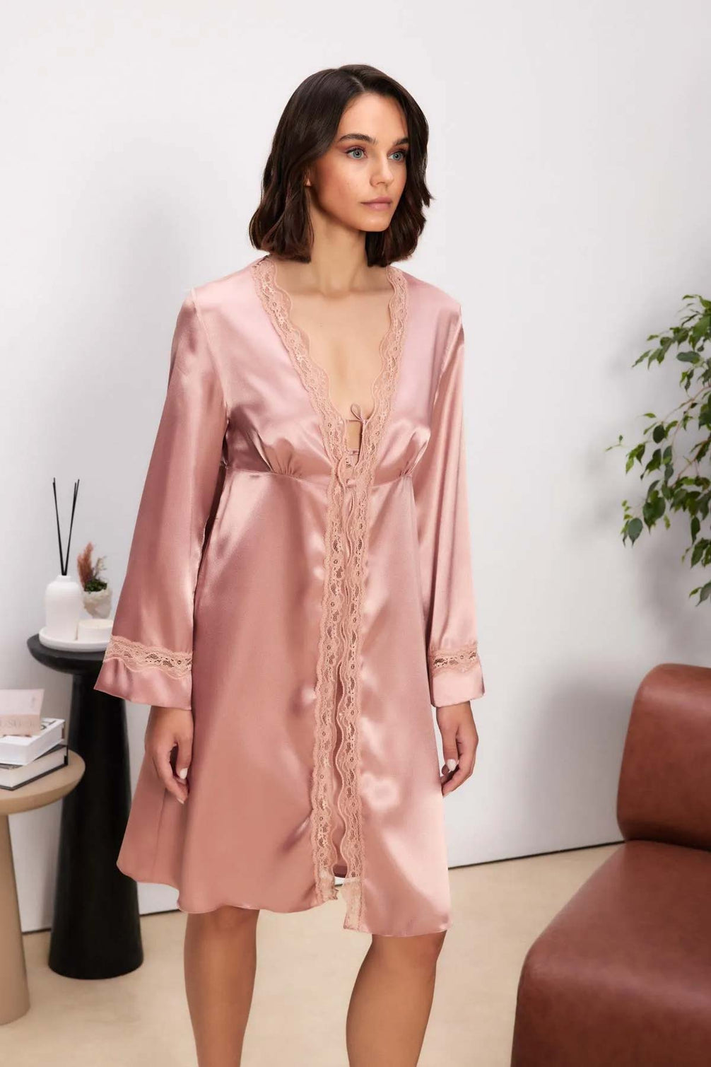Pierre Cardin Kadın Saten 4'lü Takım