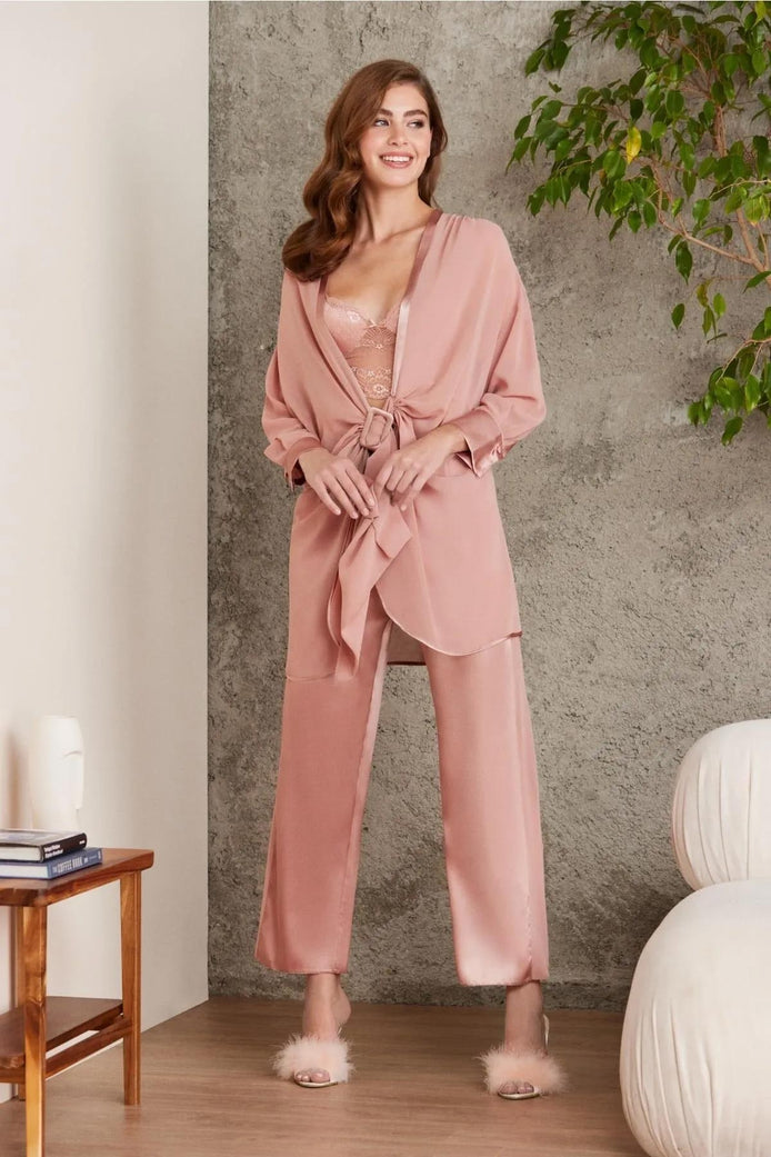 Pierre Cardin Kadın Saten 4'lü Takım
