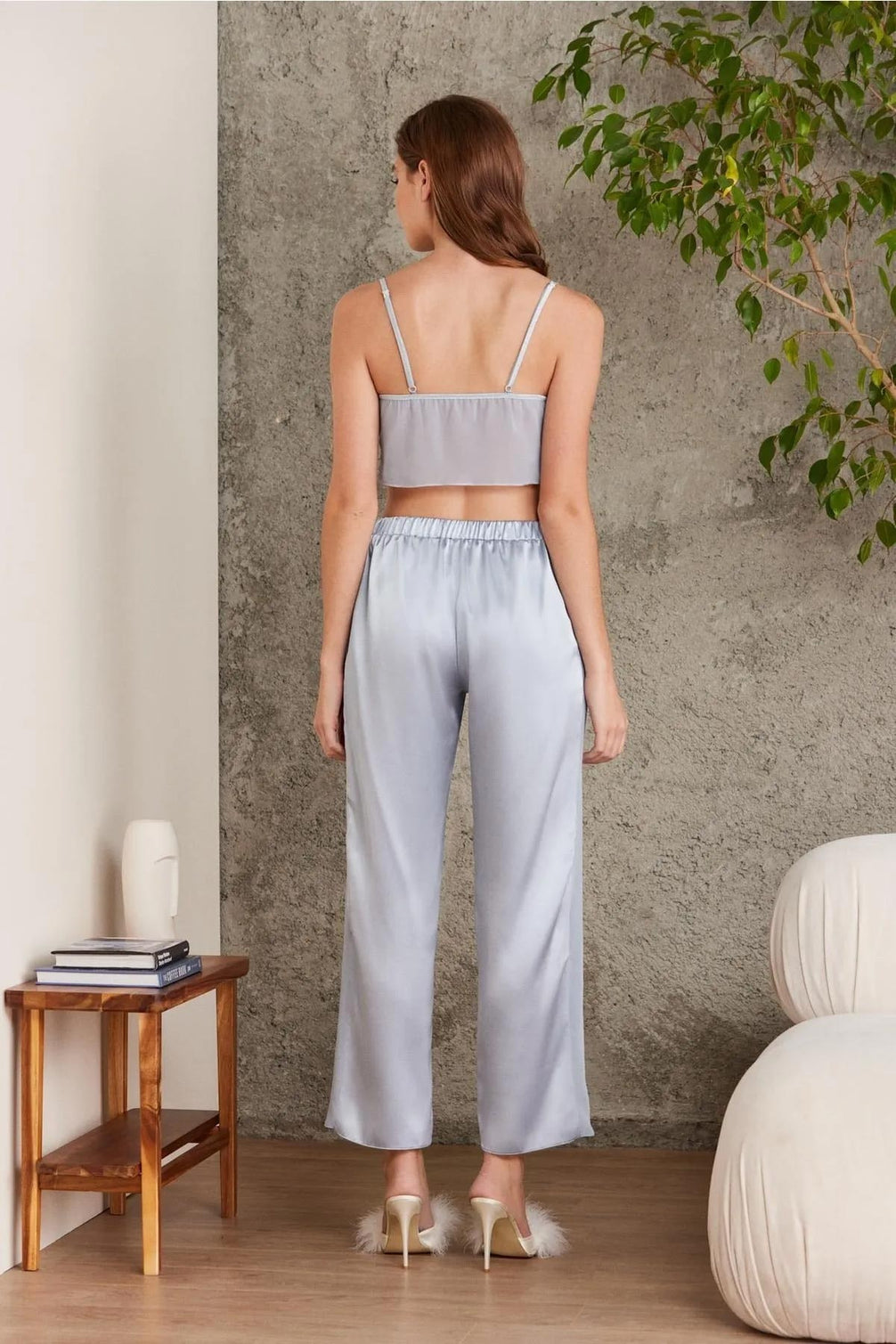Pierre Cardin Kadın Saten 4'lü Takım