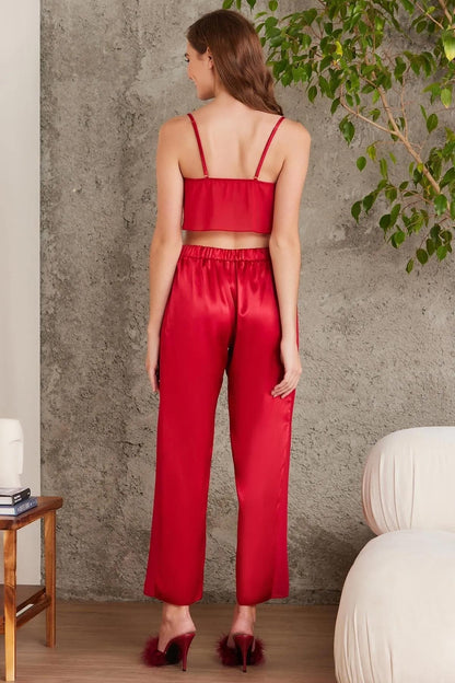 Pierre Cardin Kadın Saten 4'lü Takım