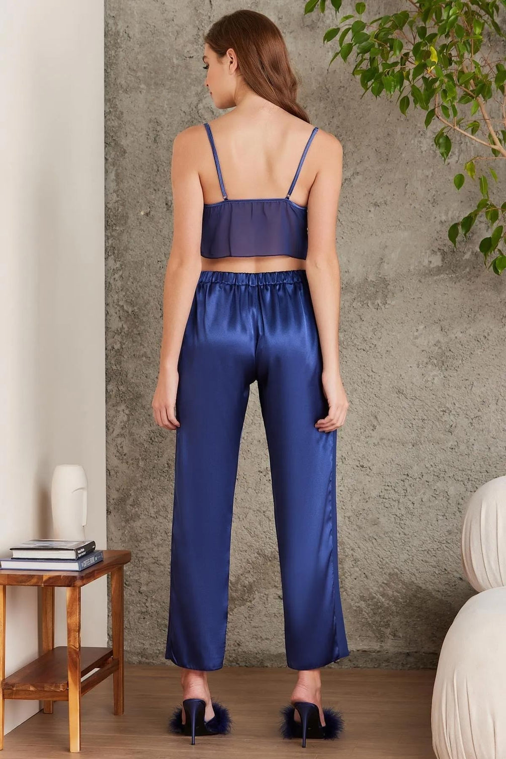 Pierre Cardin Kadın Saten 4'lü Takım