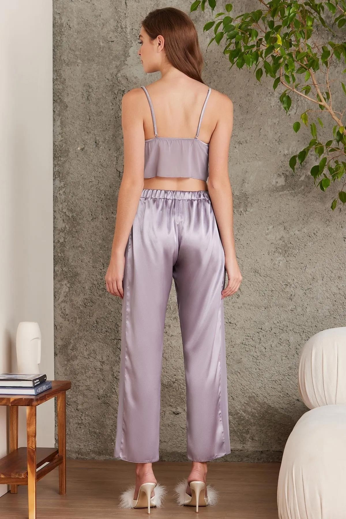 Pierre Cardin Kadın Saten 4'lü Takım