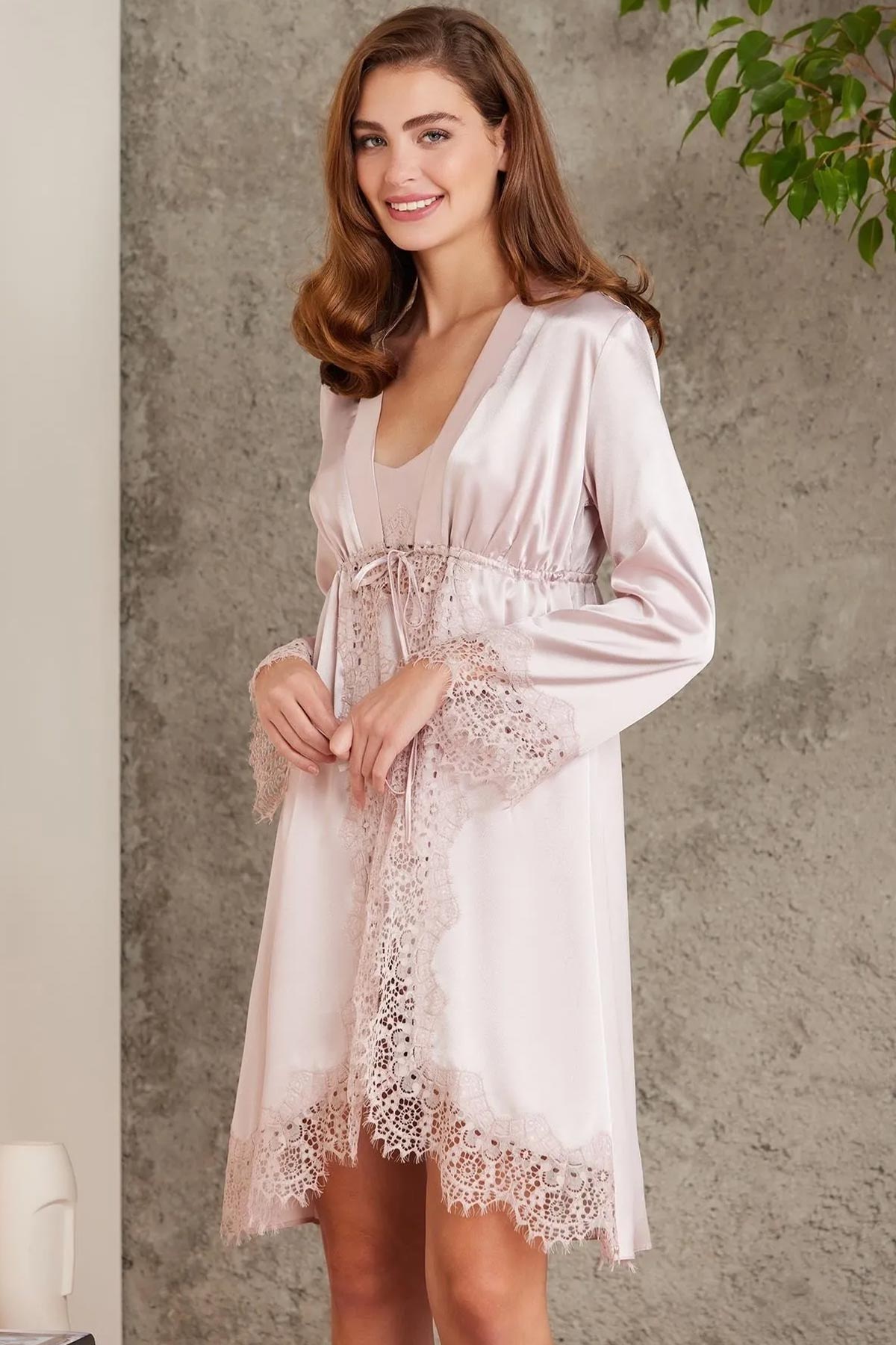 Pierre Cardin Kadın Saten 4'lü Takım