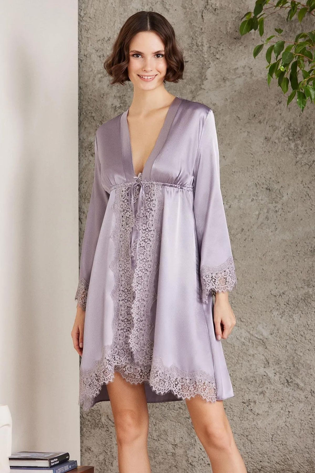 Pierre Cardin Kadın Saten 4'lü Takım
