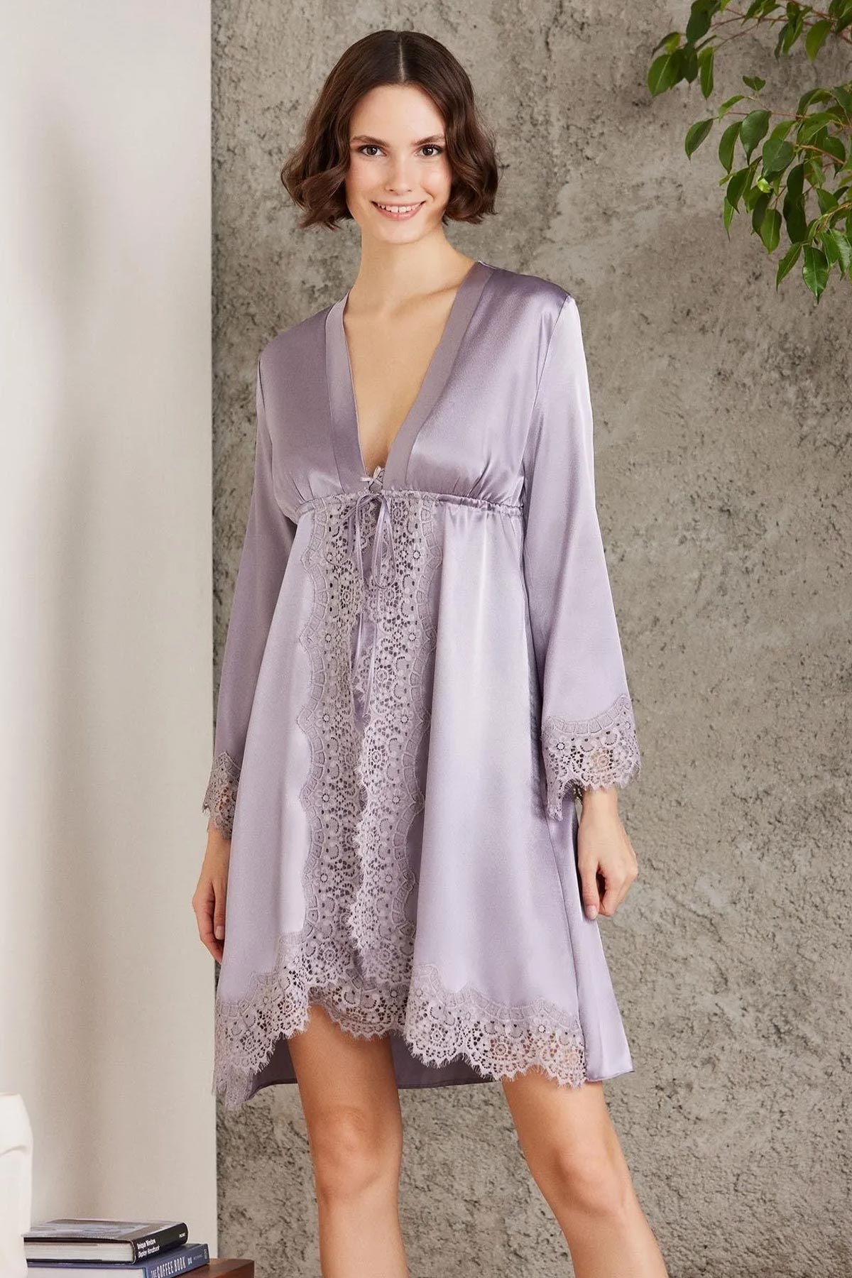 Pierre Cardin Kadın Saten 4'lü Takım