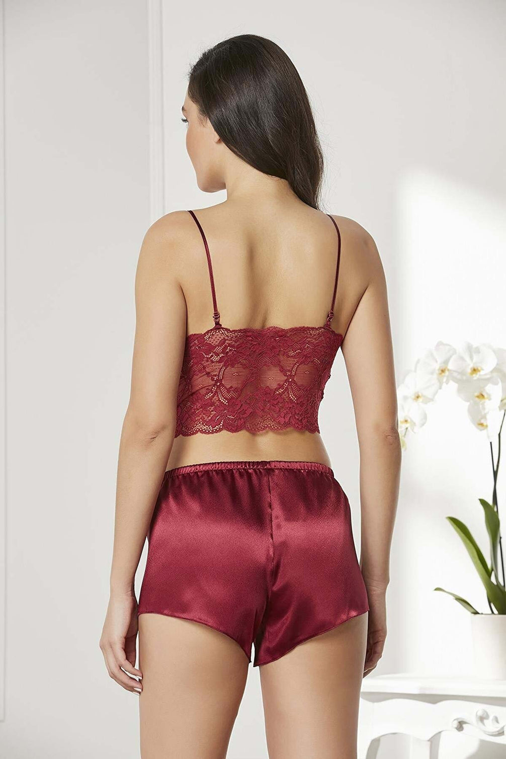 Pierre Cardin Kadın Saten 4lü Gecelik Takımı