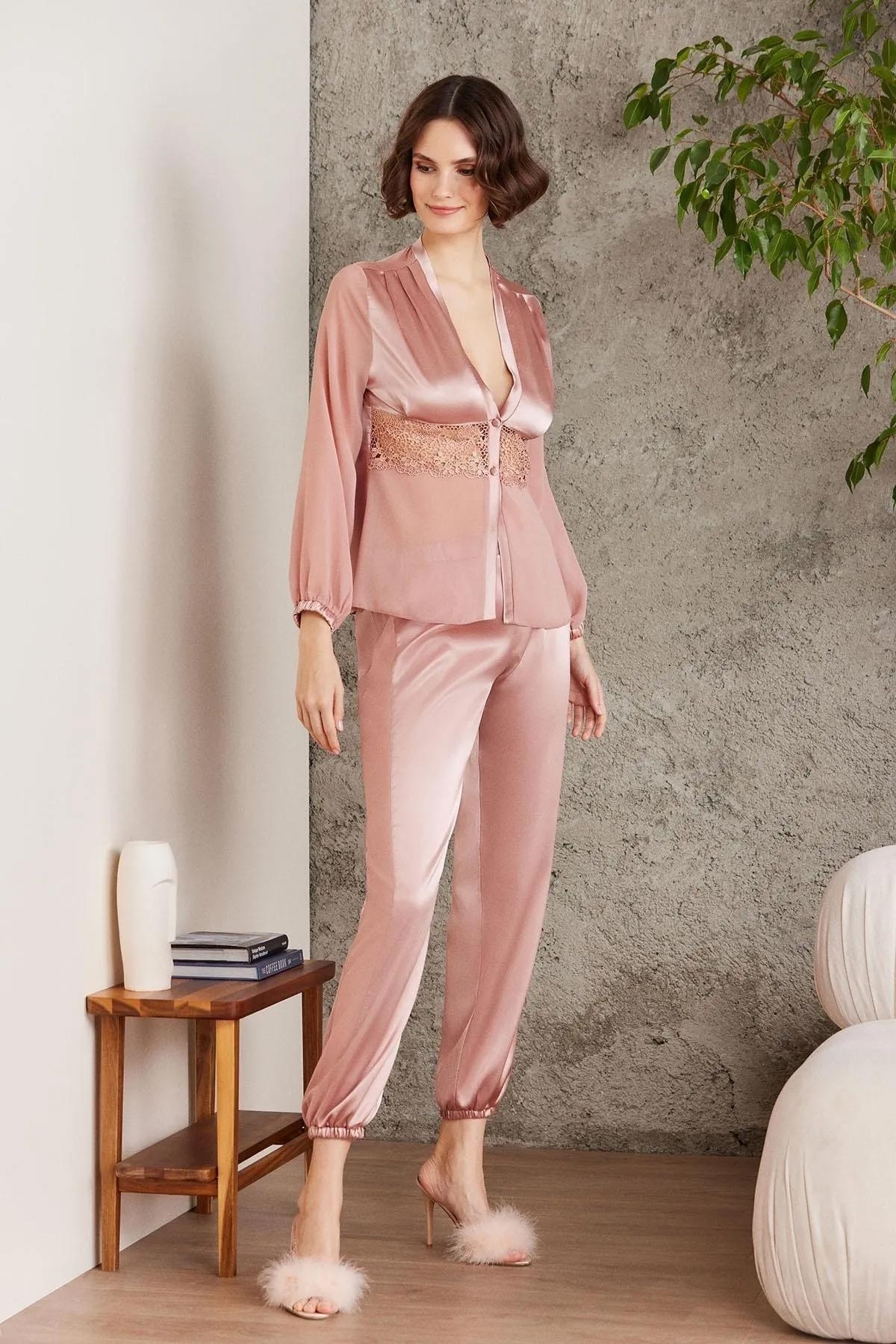 Pierre Cardin Kadın Saten 6'lı Çeyiz Seti