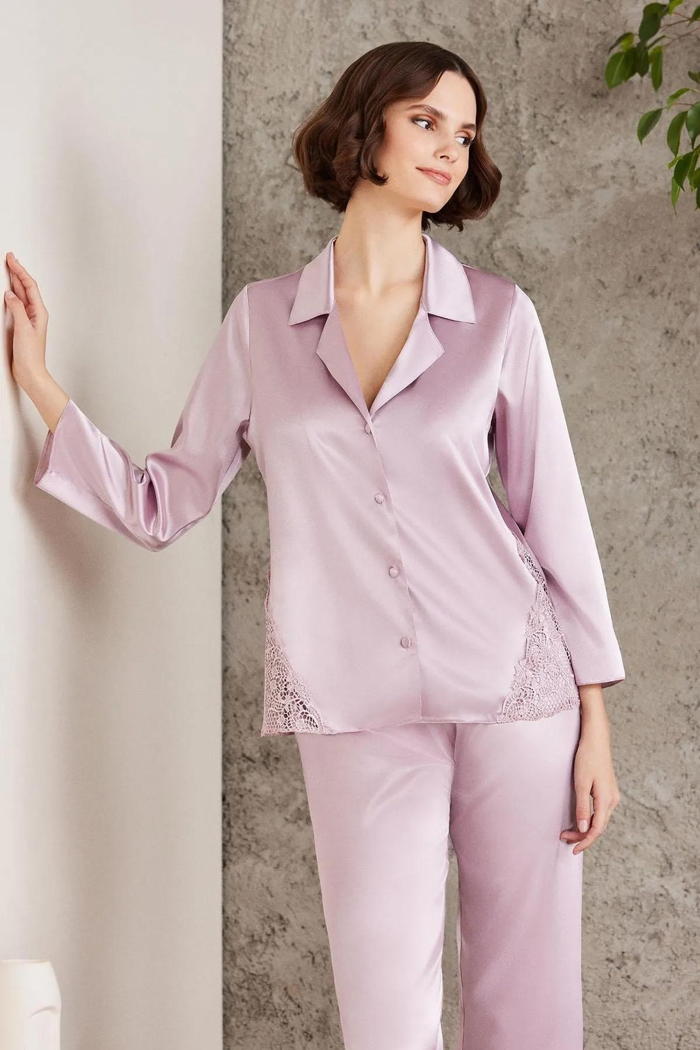 Pierre Cardin Kadın Saten 6'lı Gecelik Sabahlık Takım