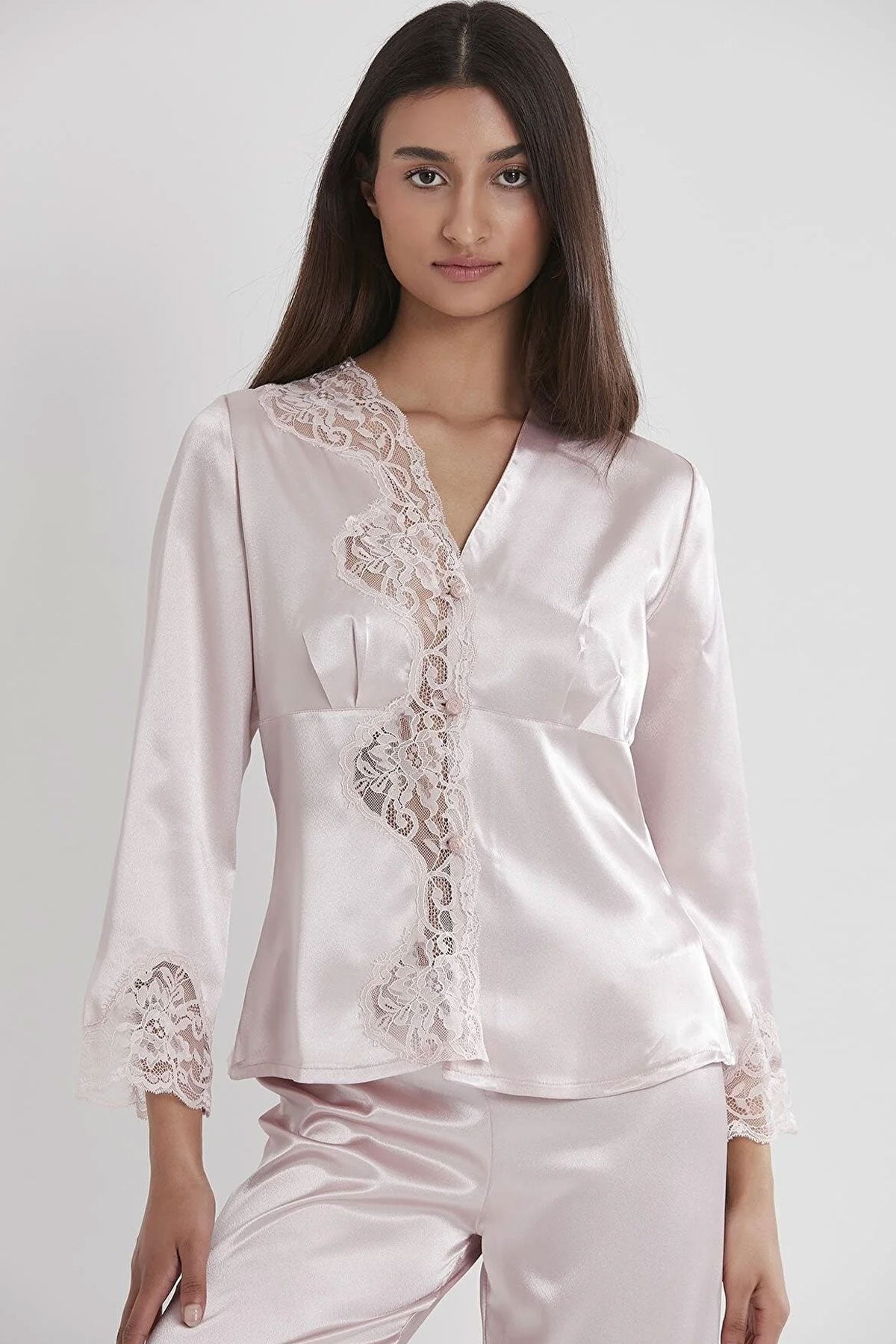 Pierre Cardin Kadın Saten Pijama Takımı