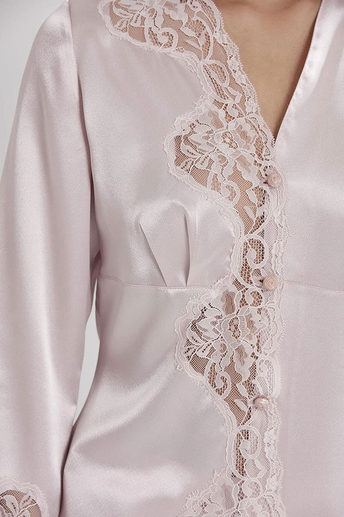 Pierre Cardin Kadın Saten Pijama Takımı