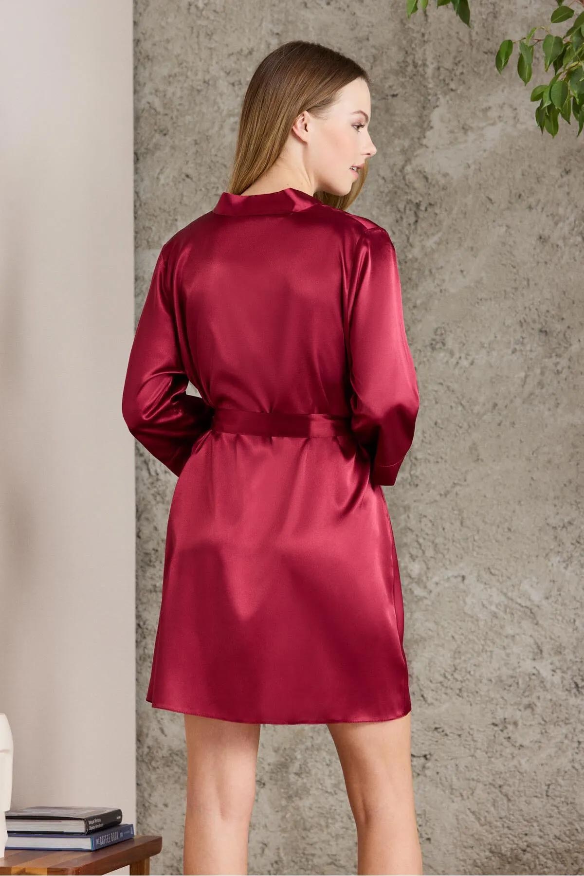 Pierre Cardin Kadın Saten Sabahlık