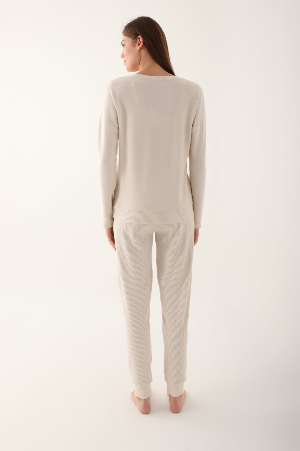Pierre Cardin Kadın Uzun Kollu Büyük Beden Pijama Takımı Süprem