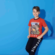 Pijamax Erkek Çocuk Pijama Takımı Kısa Kollu King Baskılı