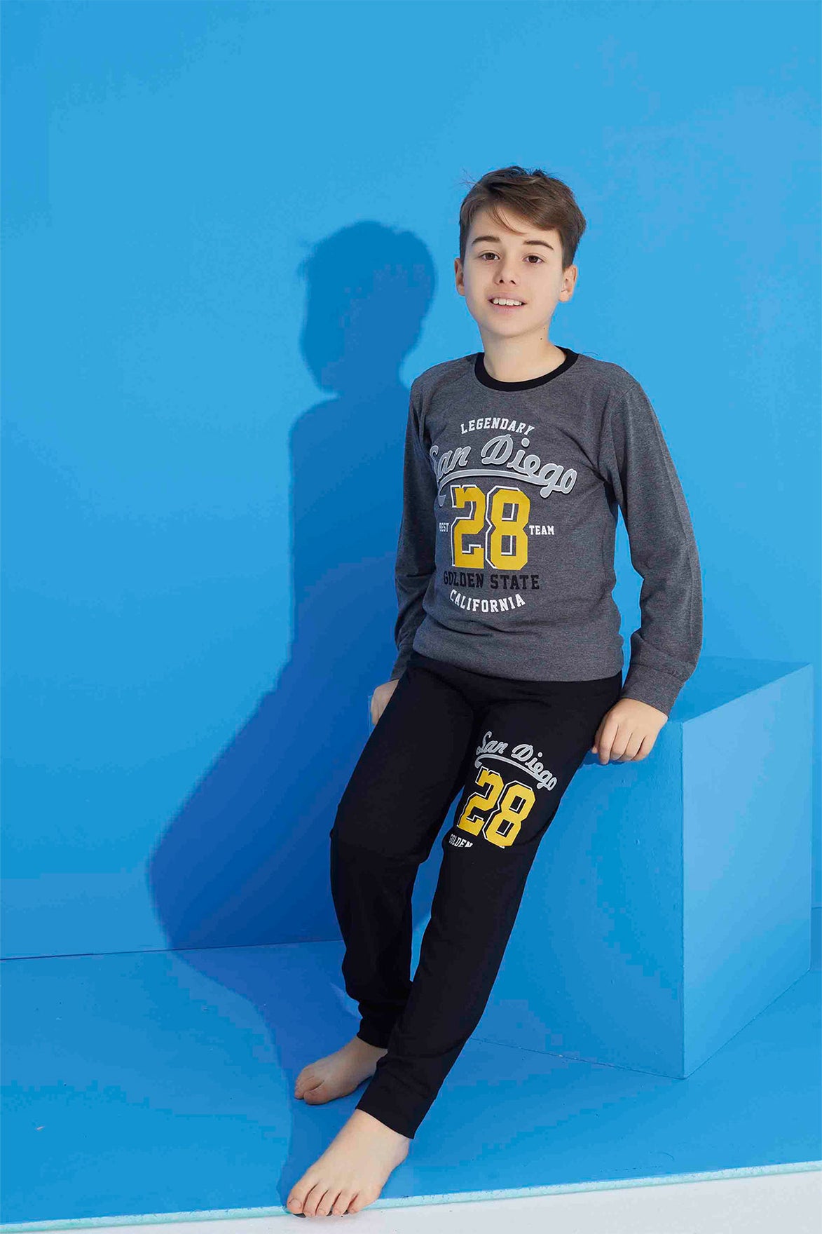 Pijamax Erkek Çocuk Pijama Takımı Uzun Kollu Baskılı