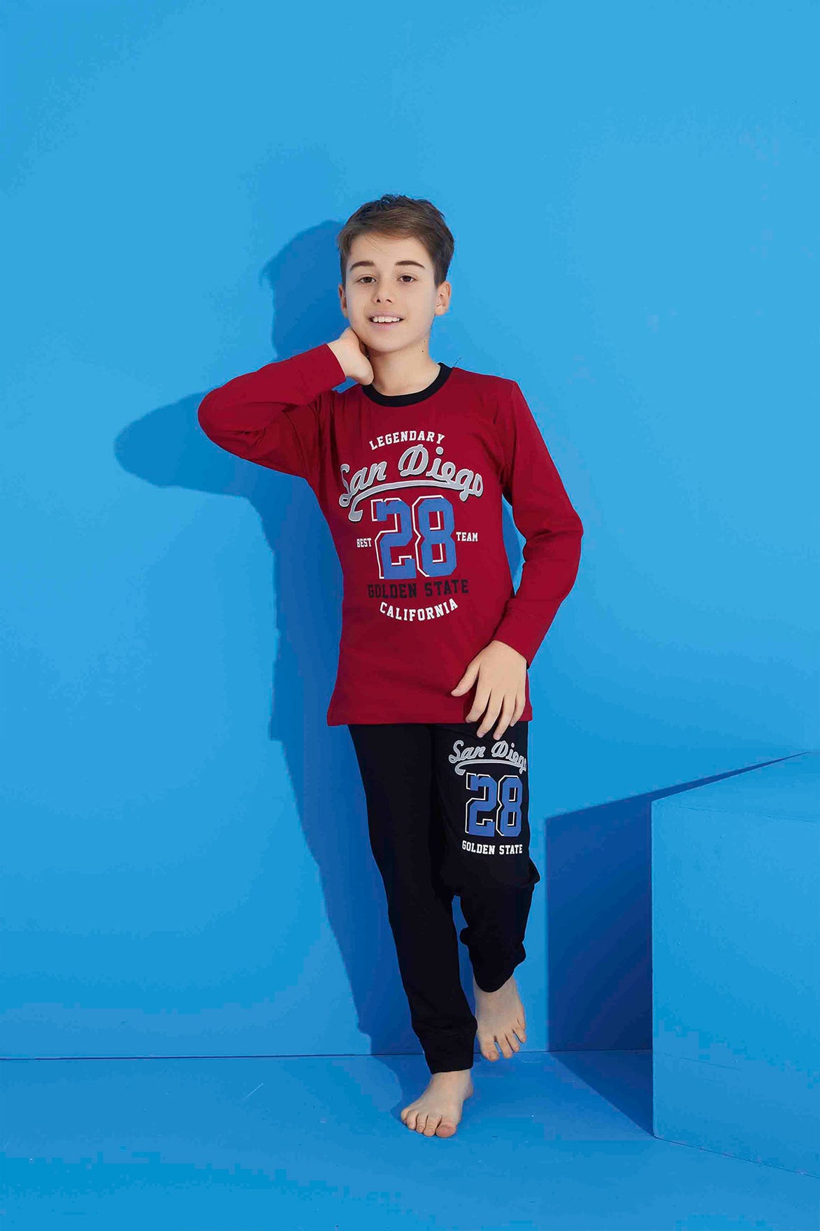 Pijamax Erkek Çocuk Pijama Takımı Uzun Kollu Baskılı