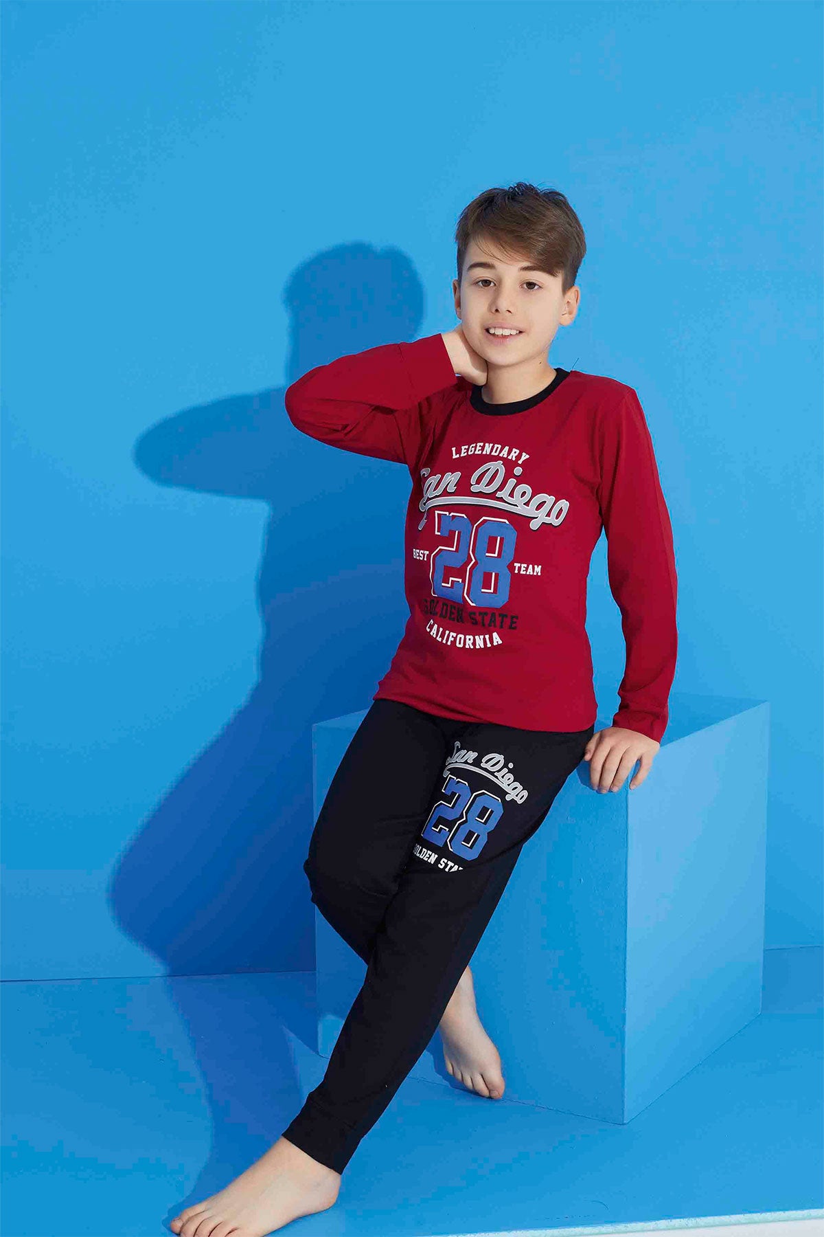 Pijamax Erkek Çocuk Pijama Takımı Uzun Kollu Baskılı
