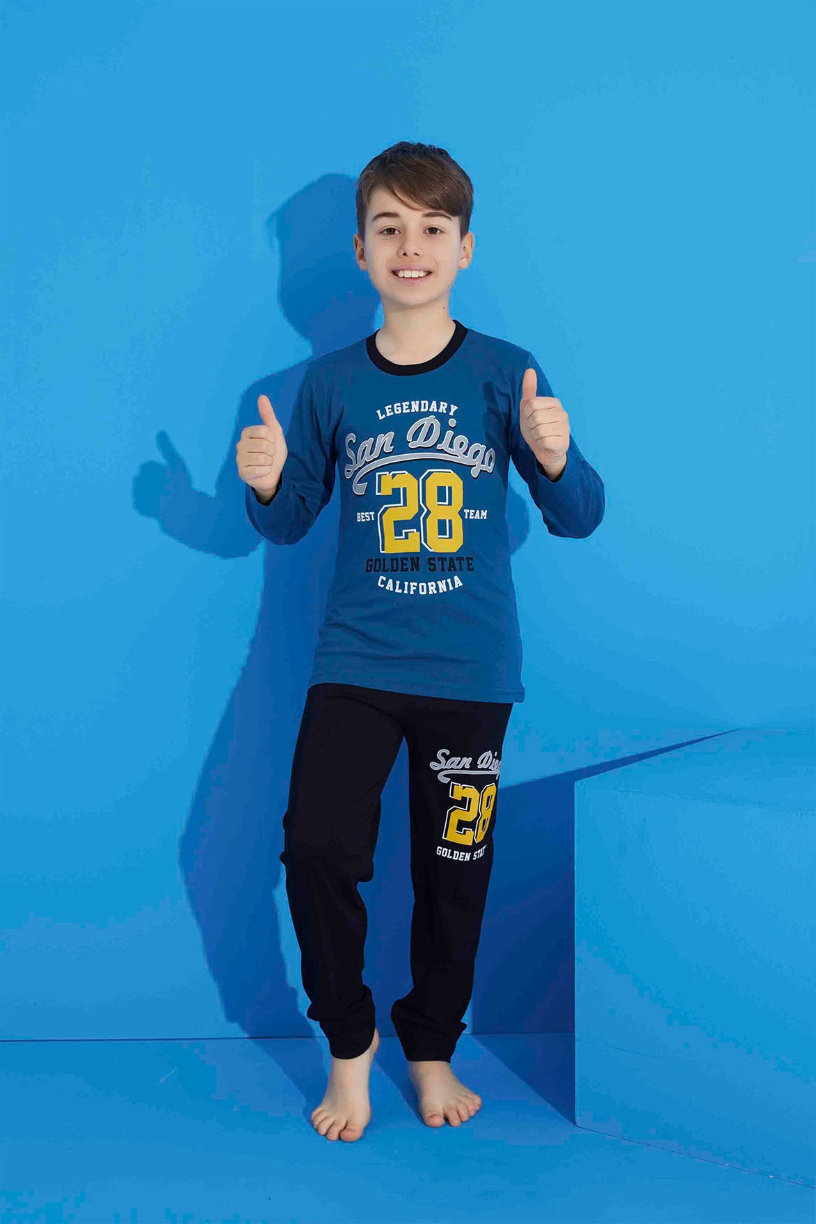 Pijamax Erkek Çocuk Pijama Takımı Uzun Kollu Baskılı