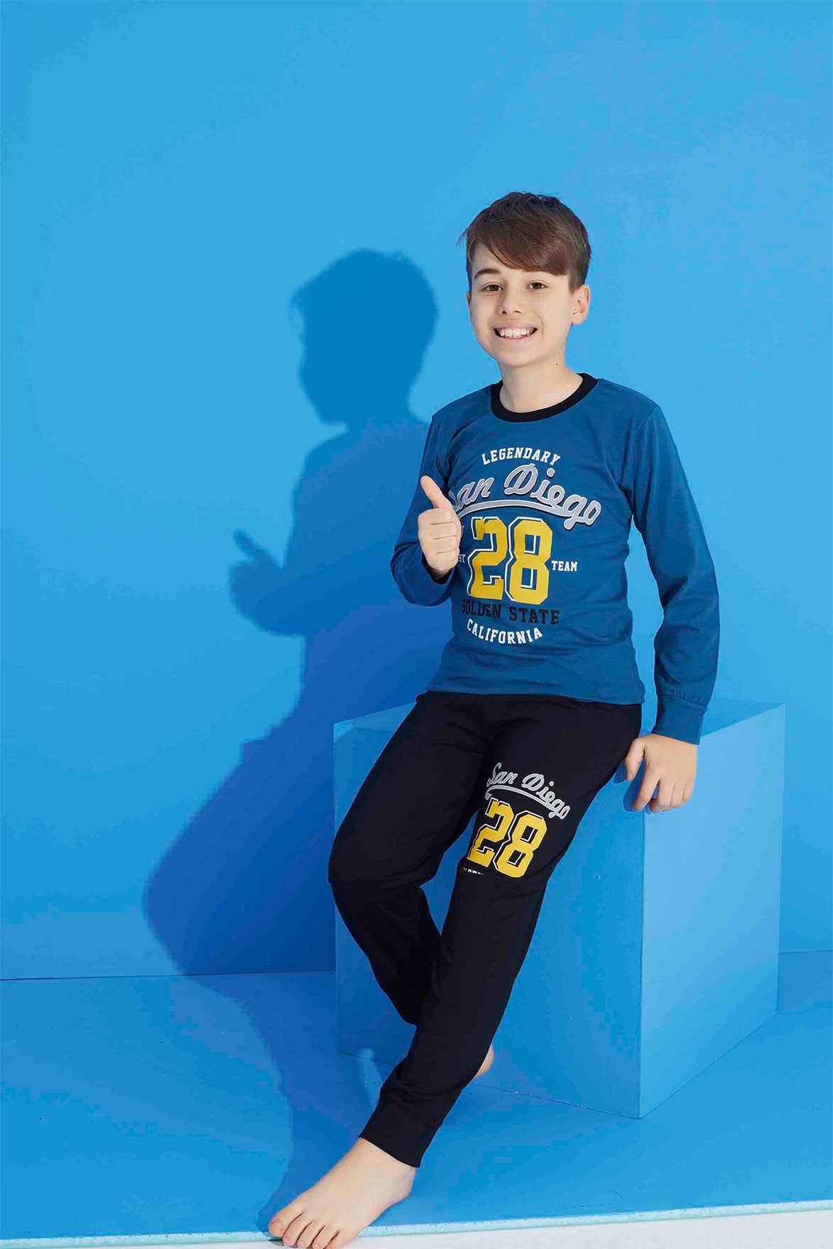 Pijamax Erkek Çocuk Pijama Takımı Uzun Kollu Baskılı