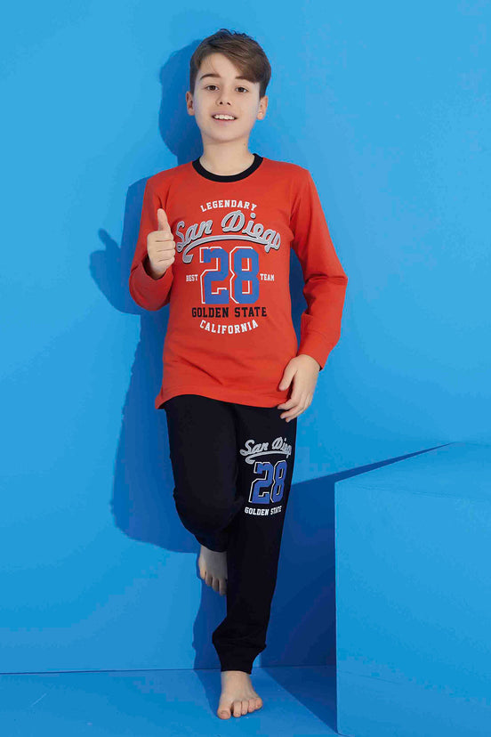 Pijamax Erkek Çocuk Pijama Takımı Uzun Kollu Baskılı
