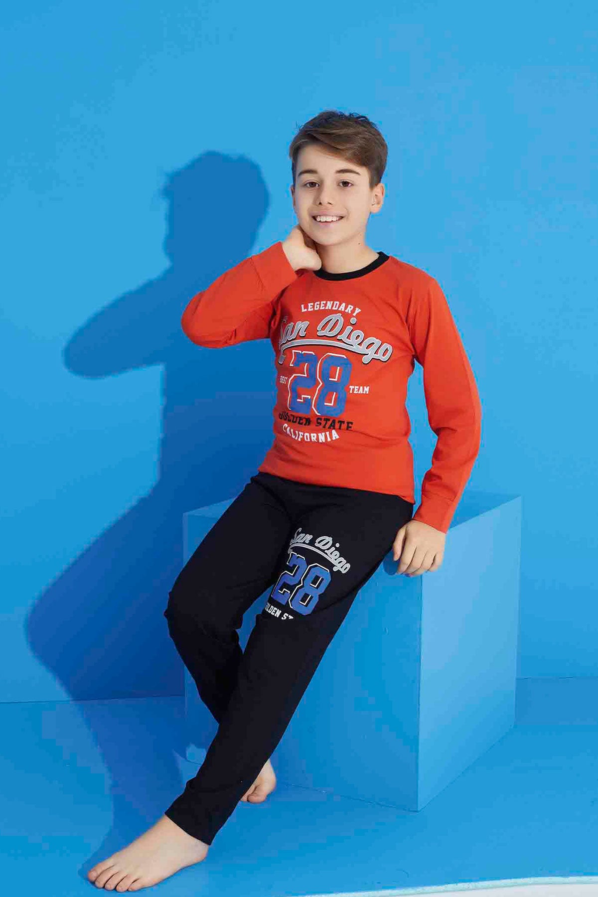 Pijamax Erkek Çocuk Pijama Takımı Uzun Kollu Baskılı