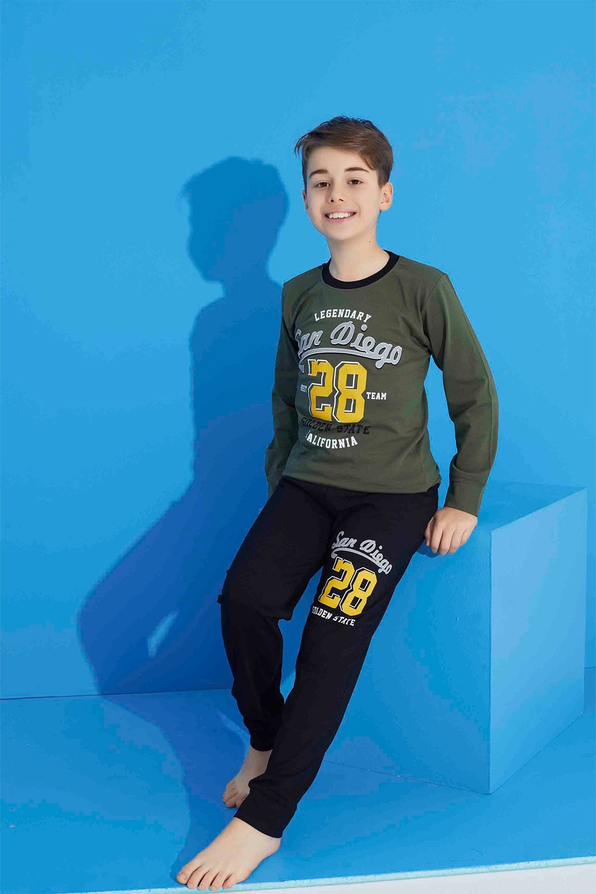 Pijamax Erkek Çocuk Pijama Takımı Uzun Kollu Baskılı