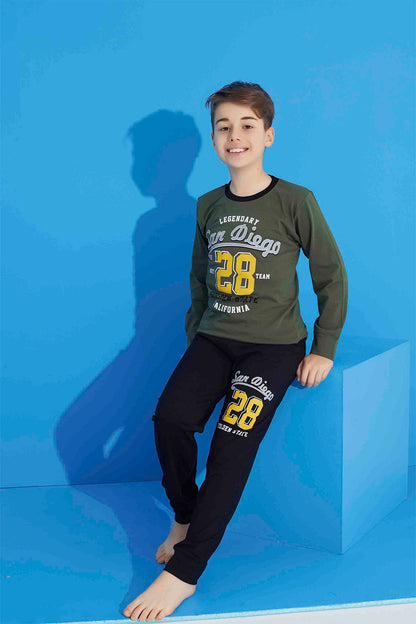 Pijamax Erkek Çocuk Pijama Takımı Uzun Kollu Baskılı
