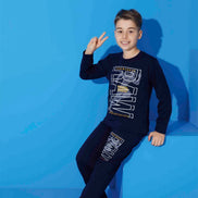 Pijamax Erkek Çocuk Pijama Takımı Uzun Kollu Baskılı Raw