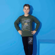Pijamax Erkek Çocuk Pijama Takımı Uzun Kollu Baskılı Raw