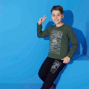 Pijamax Erkek Çocuk Pijama Takımı Uzun Kollu Baskılı Raw