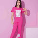 Pijamax Kız Çocuk Pijama Takımı Kısa Kollu Kedi Baskılı