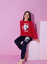 Pijamax Kız Çocuk Pijama Takımı Uzun Kollu Baskılı Panda