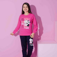 Pijamax Kız Çocuk Pijama Takımı Uzun Kollu Baskılı Panda
