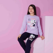 Pijamax Kız Çocuk Pijama Takımı Uzun Kollu Baskılı Panda