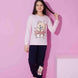 Pijamax Kız Çocuk Pijama Takımı Uzun Kollu Love Ayıcık Baskılı