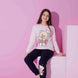 Pijamax Kız Çocuk Pijama Takımı Uzun Kollu Love Ayıcık Baskılı