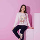 Pijamax Kız Çocuk Pijama Takımı Uzun Kollu Love Ayıcık Baskılı