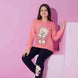 Pijamax Kız Çocuk Pijama Takımı Uzun Kollu Love Ayıcık Baskılı