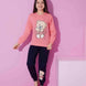 Pijamax Kız Çocuk Pijama Takımı Uzun Kollu Love Ayıcık Baskılı