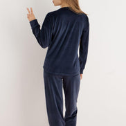 Pijamoni Kadın Pijama Takımı Fransız Kadife Yüksek Baskılı Lamour Yazılı