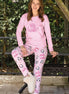 Pijamoni Kadın Pijama Takımı Termal Uzun Kollu Bisiklet Yaka