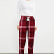 Pijamoni Kadın Tek Alt Pijama Baskılı Kadife