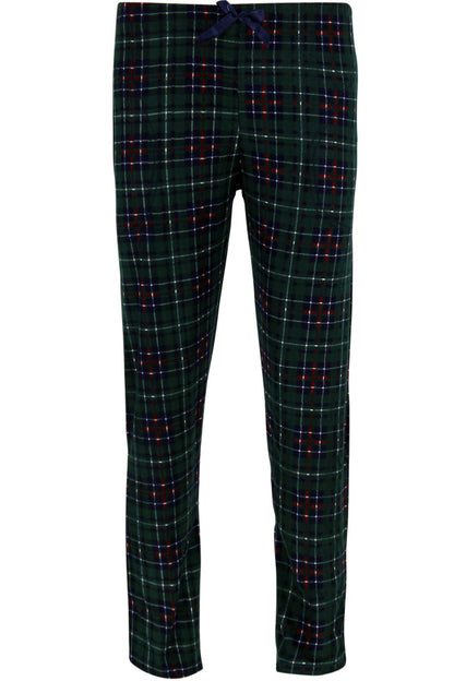 Pijamoni Kadın Tek Alt Pijama Cepli Desenli Süet Büyük Beden