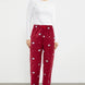 Pijamoni Kadın Tek Alt Pijama Cepli İnci Polar
