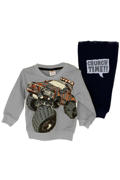 Pınarca Bebek Araba Desenli Pijama Takımı